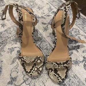 Snake skin heels